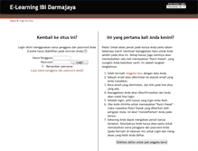 Tablet Screenshot of e-learning.darmajaya.ac.id